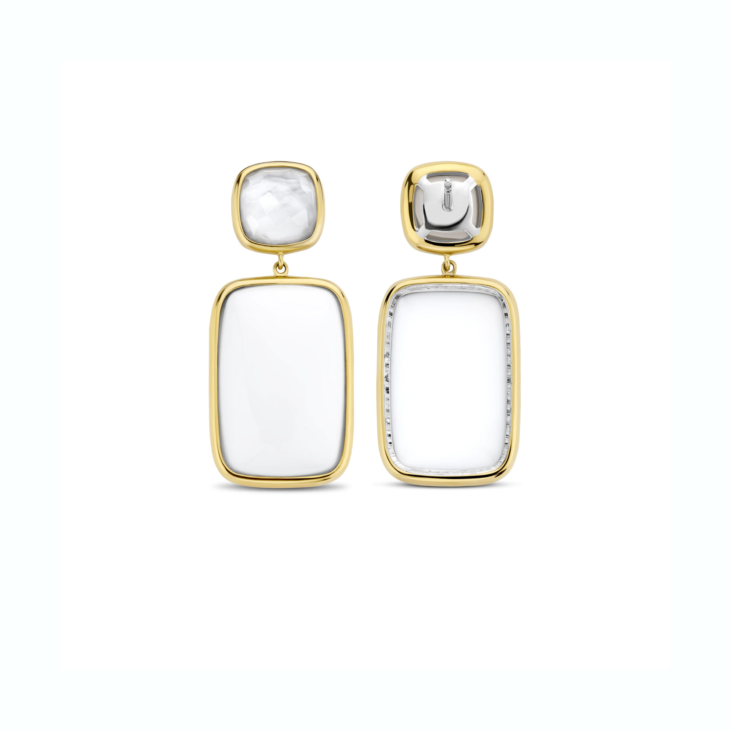 Ti Sento 14K Gold Plated Silver Earring/ 7876WA