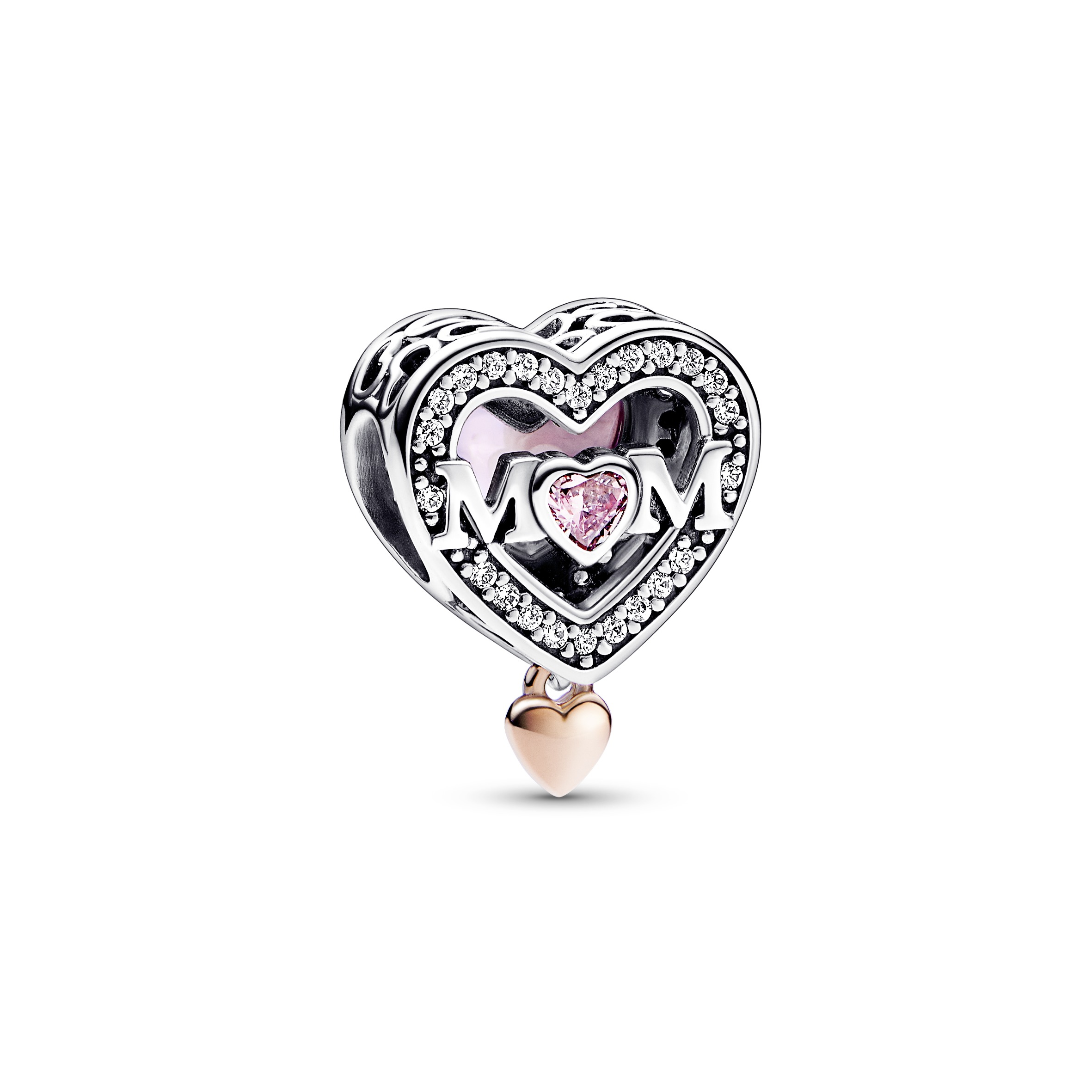 PANDORA Moments 14K Rose Gold Plated Silver Charm/ 782653C01