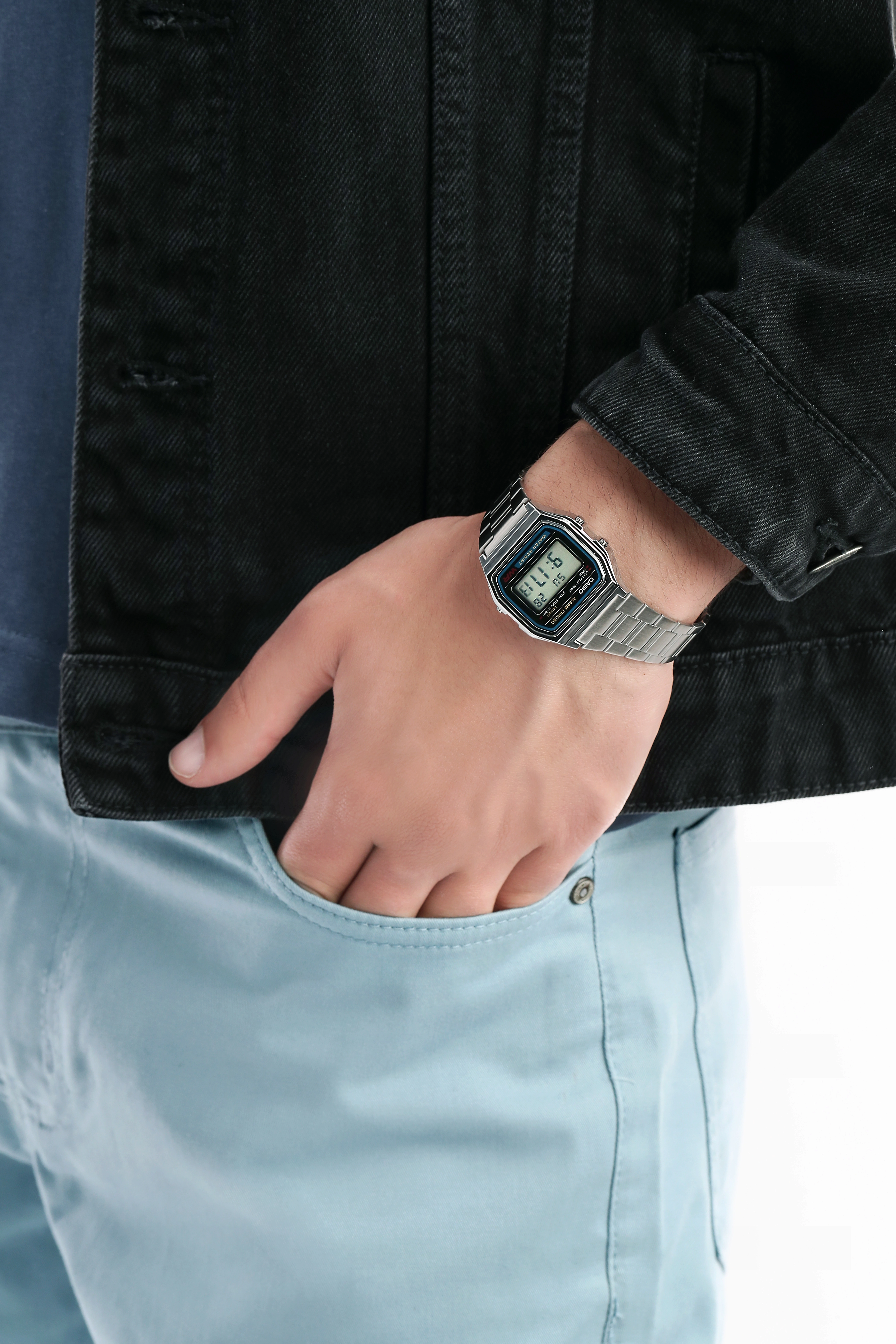 Casio Vintage Unisex Ժամացույց/ A158WA-1DF