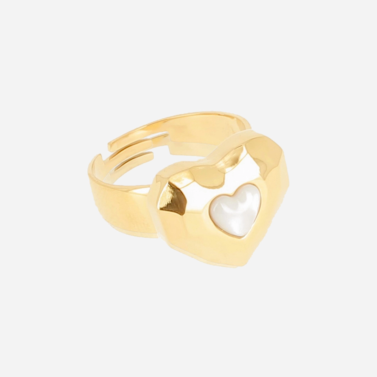 Zag Bijoux 24K Gold Plated Stainless Steel Surgical Ring/ SRL23022-01SEL