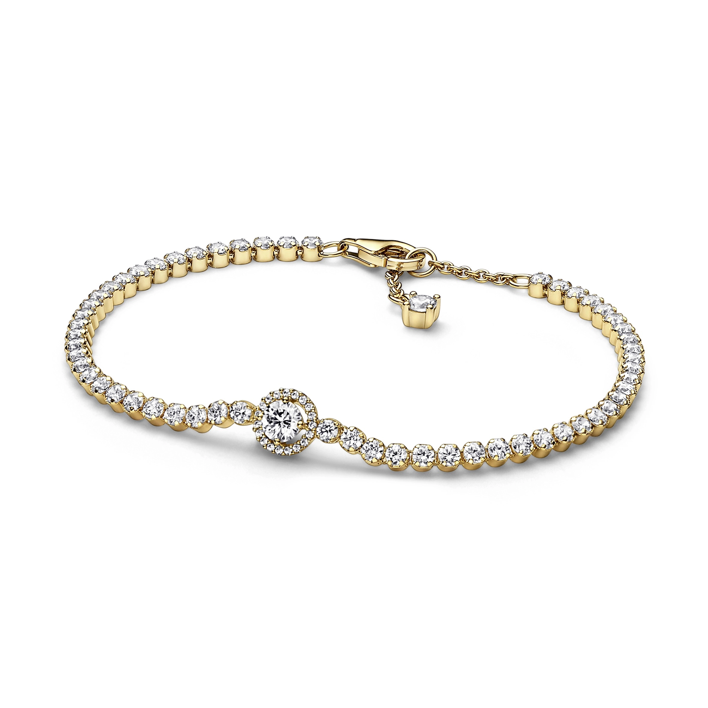 PANDORA Timeless 14K Позолоченный Серебряный Браслет/ 569416C01-18