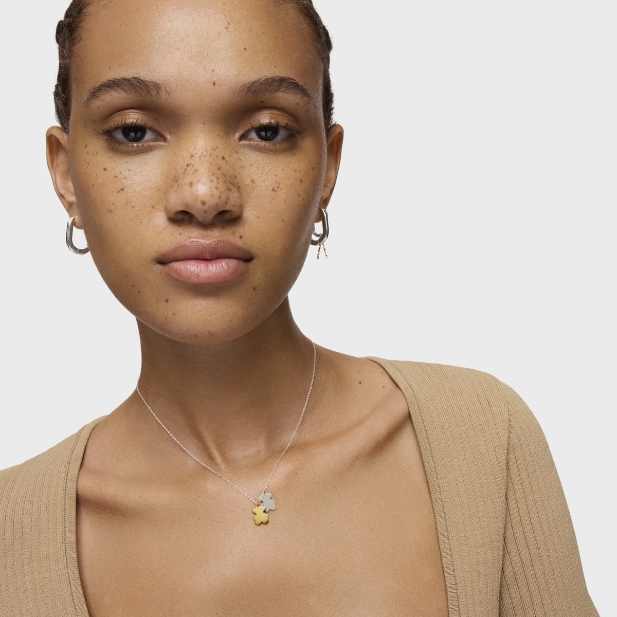 TOUS 18K Gold Plated Silver Necklace/ 1004358900