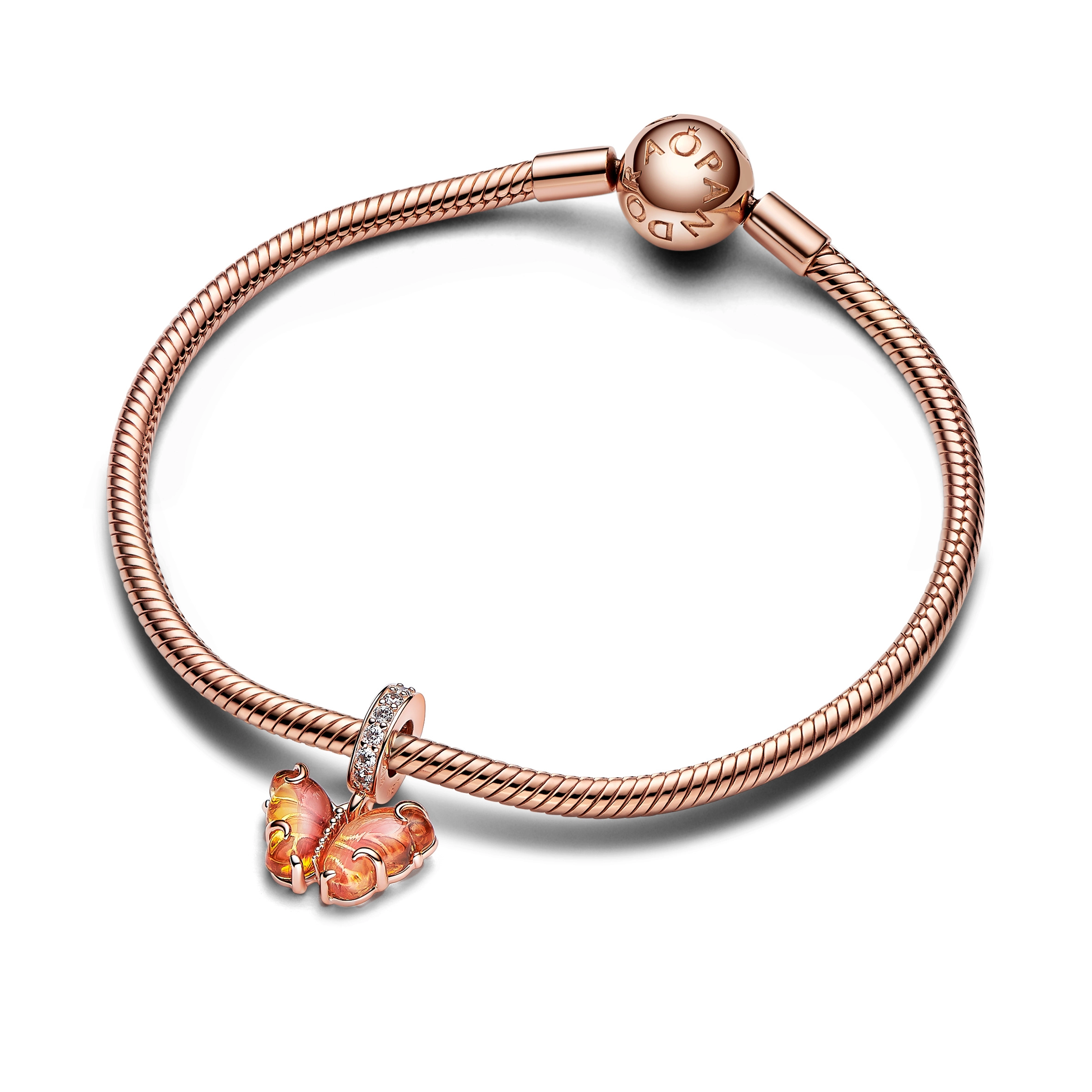 PANDORA Moments 14K Rose Gold Plated Silver Charm/ 782698C01