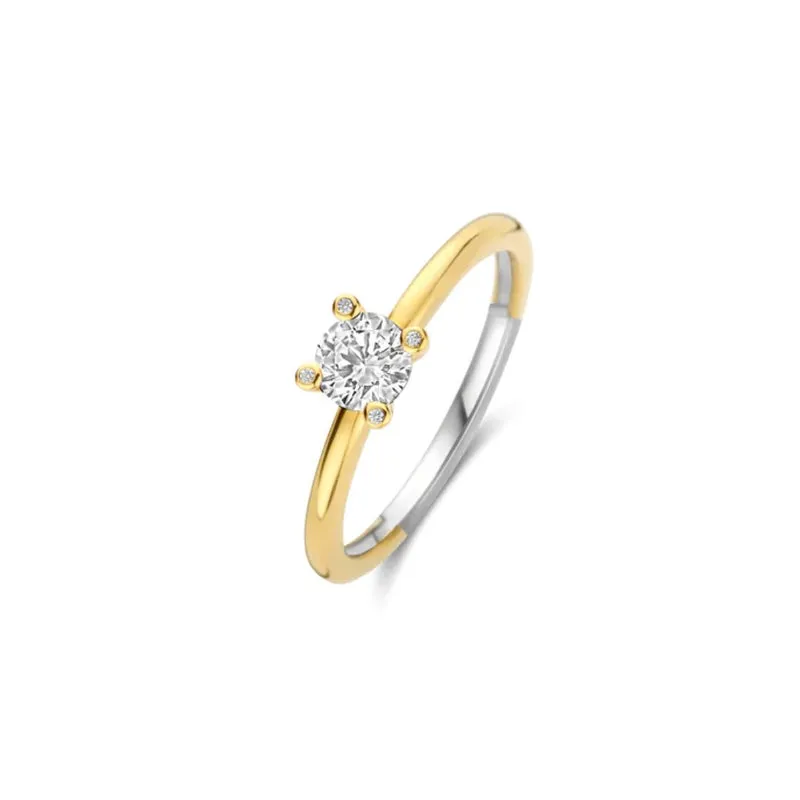 Ti Sento Gold Plated Silver Ring/ 12367ZY-56