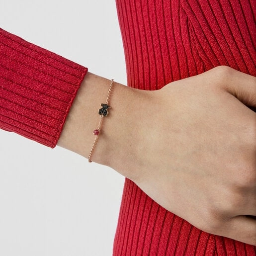 TOUS Серебряный Браслет с покрытием из розового 14K золота/314931530