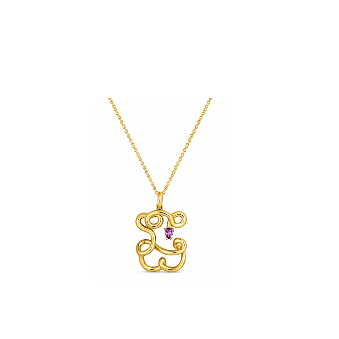 TOUS 18K Gold Plated Necklace/ 1004611600