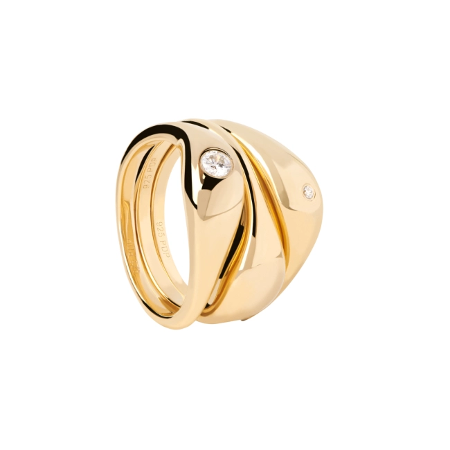 PDPAOLA 18K Gold Plated Silver Ring/ AN01-994-14