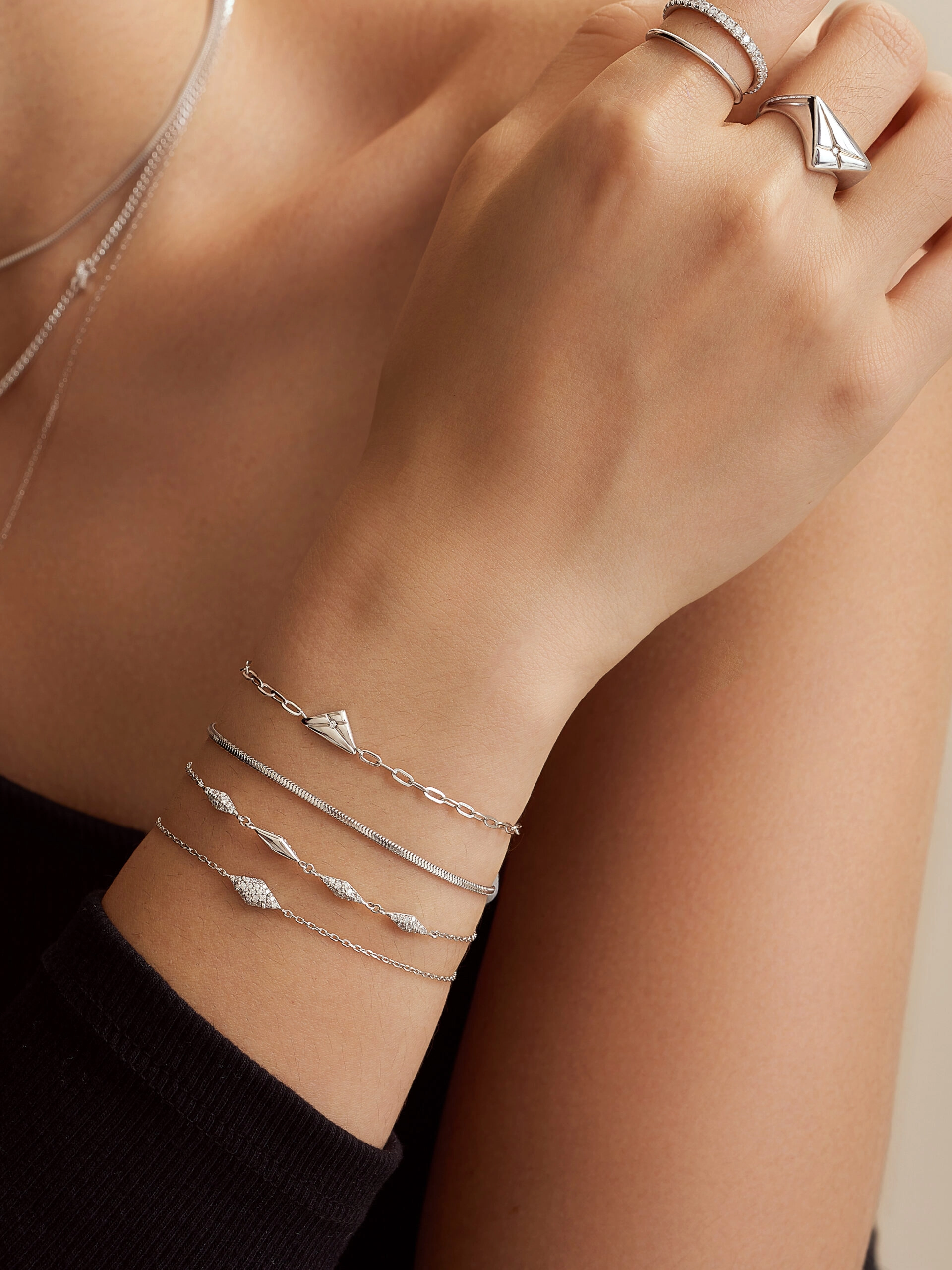 Ania Haie 14K Ոսկեպատ Արծաթյա Թևնոց/ B061-04H