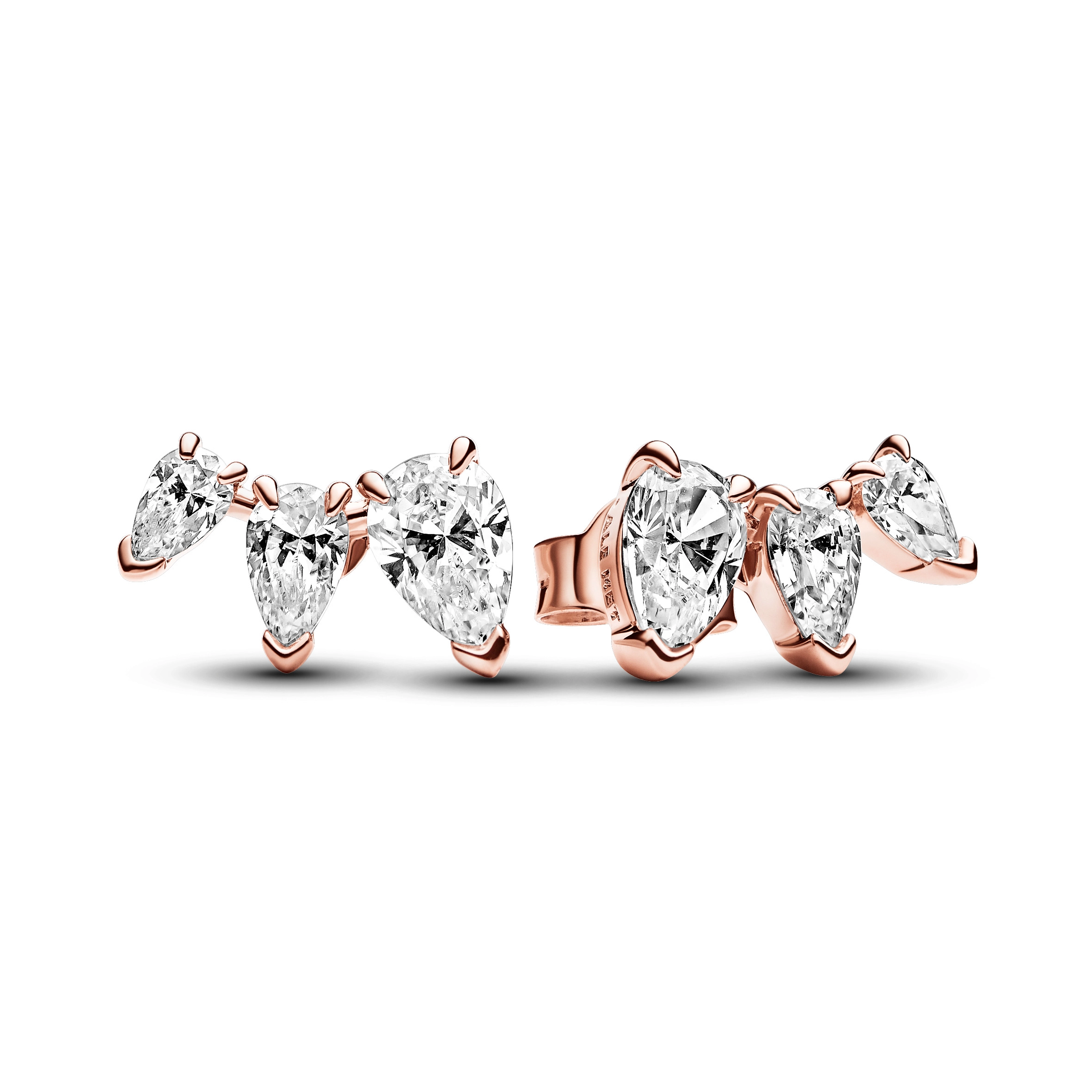PANDORA Timeless 14K Rose Gold Plated Silver Earring/ 282836C01