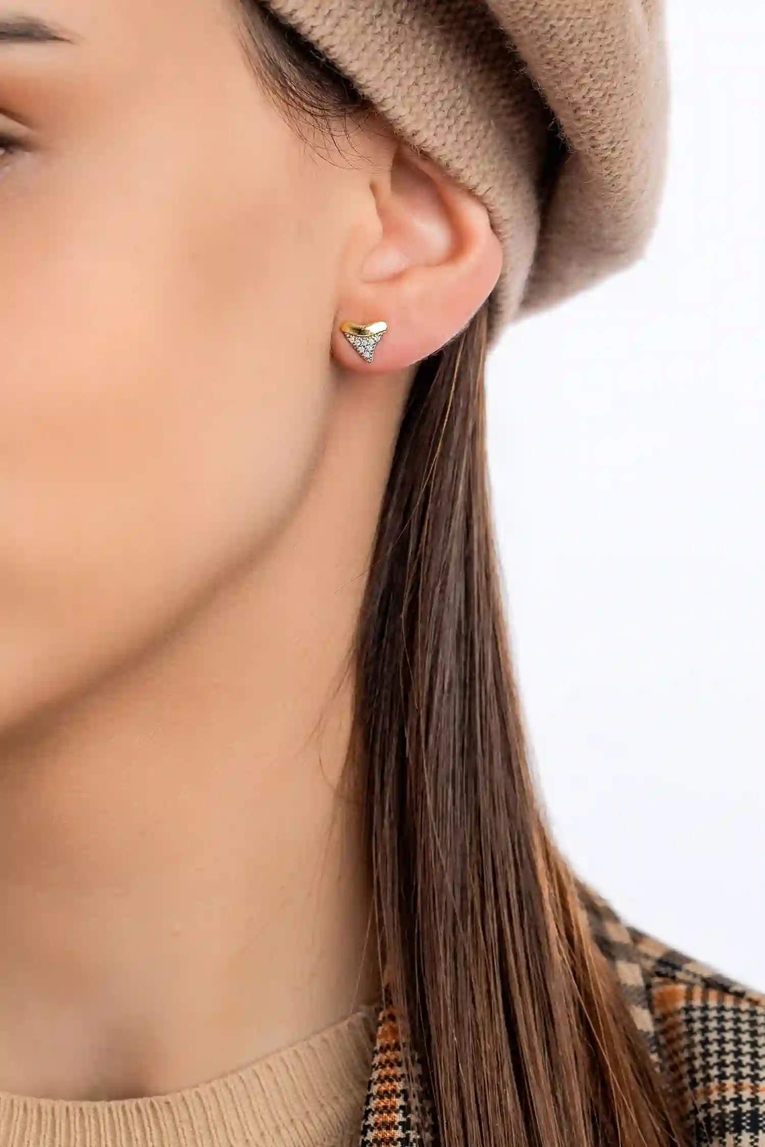 Ti Sento 18K Gold Plated Silver Earring/ 7887ZY