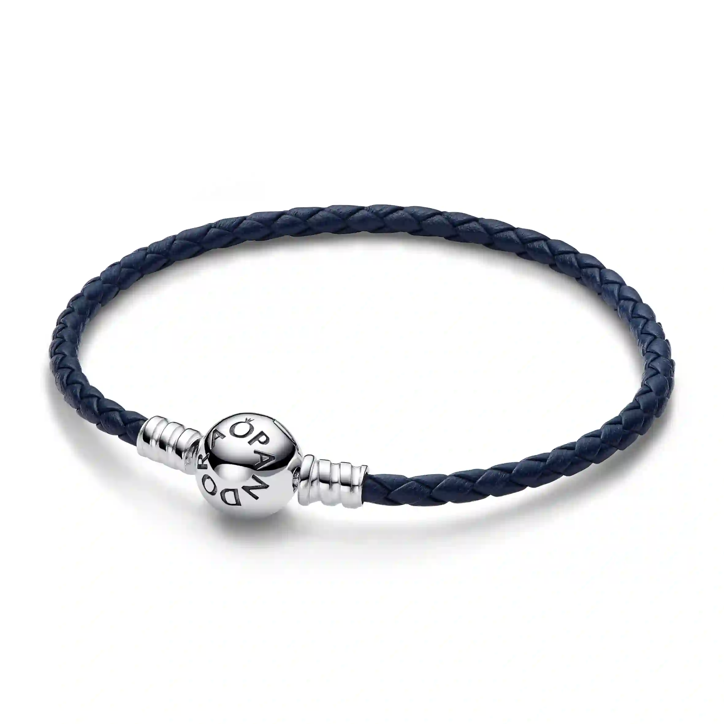 PANDORA Moments Leather Silver Bracelet/ 592790C01-S3