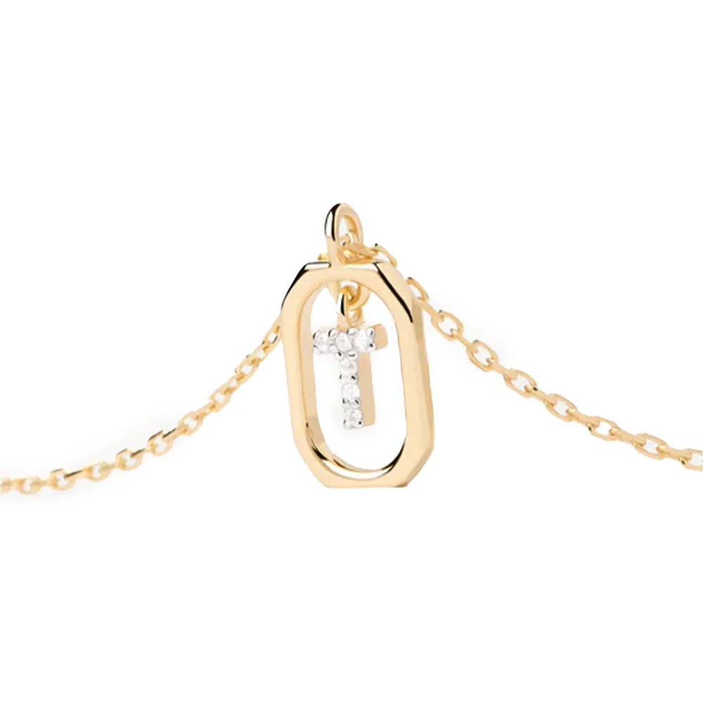 PDPAOLA 14K Gold Plated Silver Necklace/ CO01-531-U