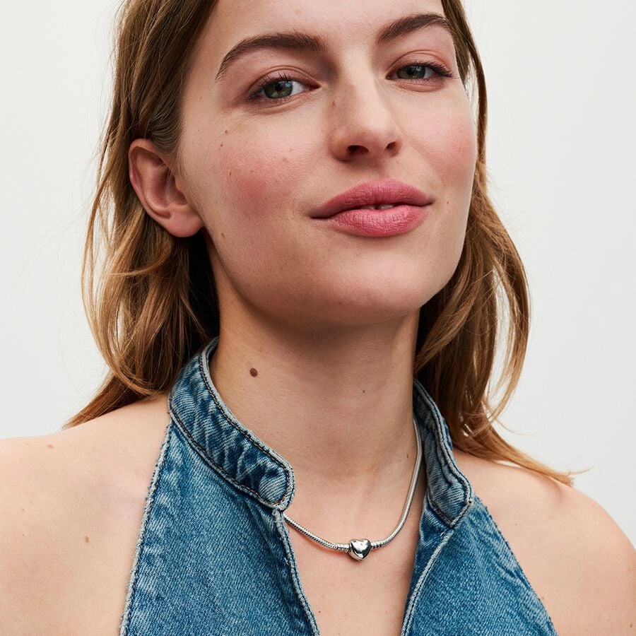 PANDORA Moments Silver Necklace/ 393091C00-45