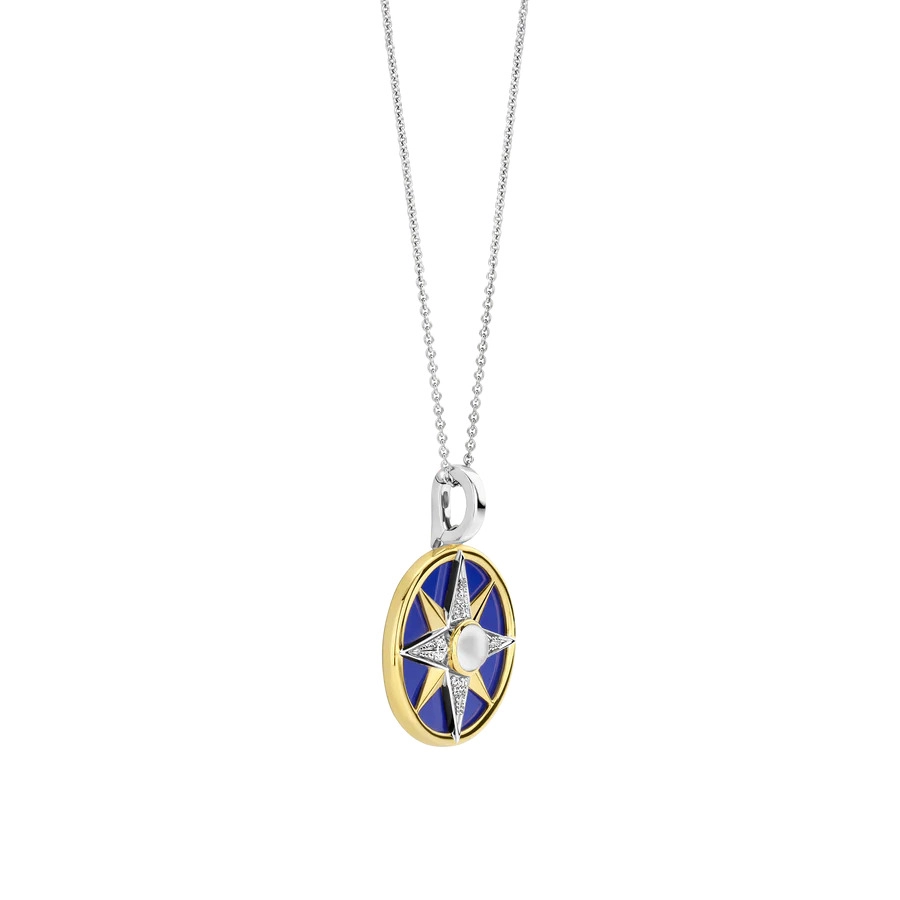 Ti Sento 14K Gold Plated Silver Necklace/ 6823BL