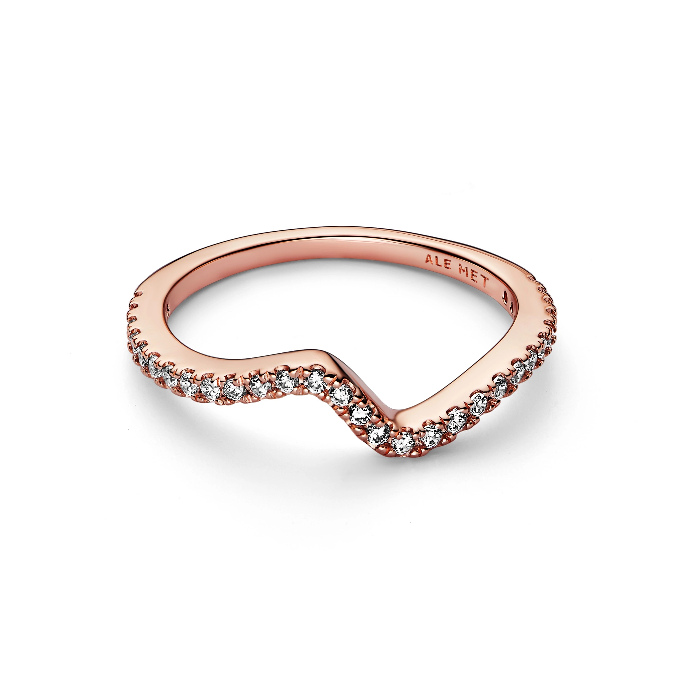 PANDORA Timeless 14K Rose Gold Plated Silver Ring/ 182539C01-56