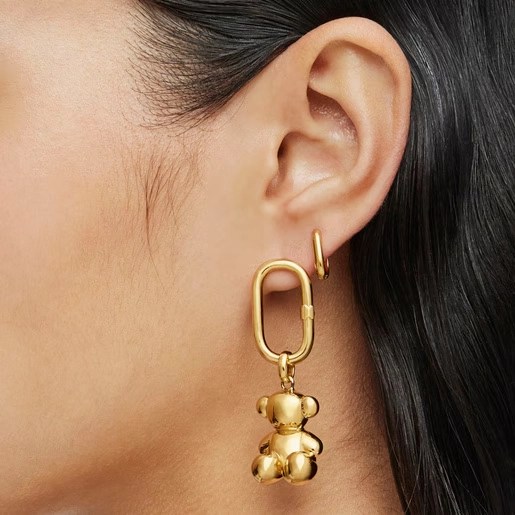 TOUS 18K Gold plated Silver Earring/ 1004163500