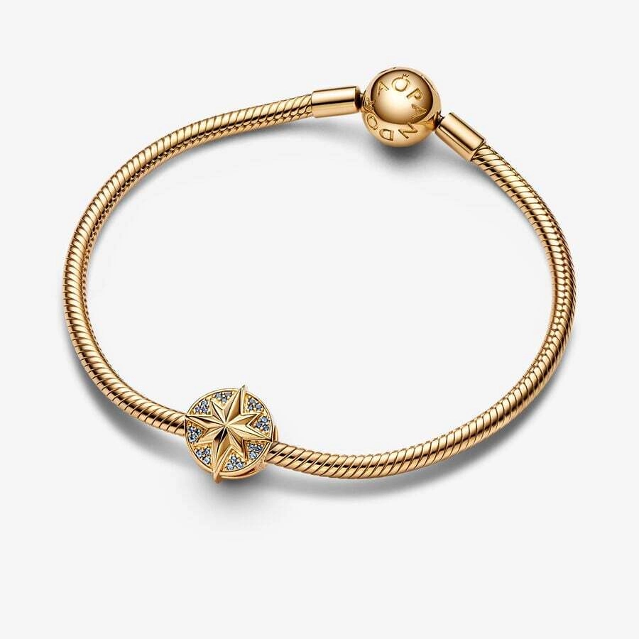 PANDORA Marvel 14K Gold Plated Silver Charm/ 762744C01