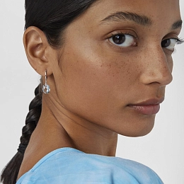 TOUS 18K White Gold Earring/ 215603050