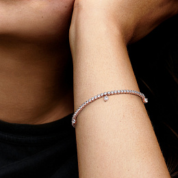 PANDORA Timeless 14K Позолоченный Серебряный Браслет/ 582401C01-16