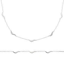 L'atelier Precieux Silver Necklace/ 87417945