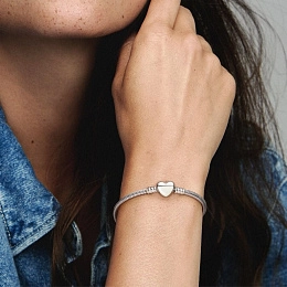 PANDORA Moments Silver Bracelet/ 599206C00-18