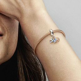 PANDORA Moments 14K Վարդագույն ոսկու պատվածքով Արծաթյա Չարմ/ 782572C01