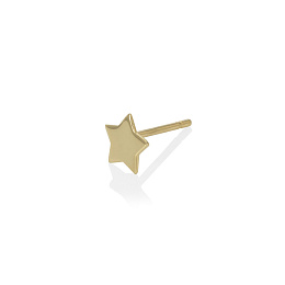 Star Lobe Single Earring Stud