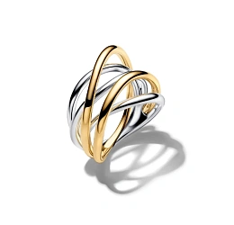 Pandora Essence Серебряное кольцо с покрытием 14К золота/ 164673C00-56