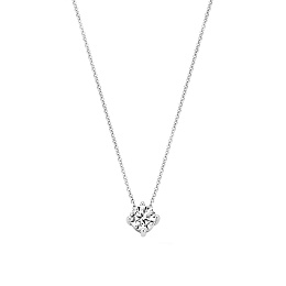 Blush 14K White gold Necklace/ 3057WZI