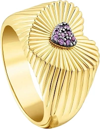 TOUS 18K Позолоченное Серебряное Кольцо/ 311665500