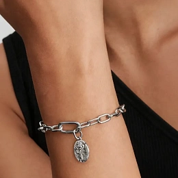 Pandora 14K Gold plated Silver Bracelet and Charm