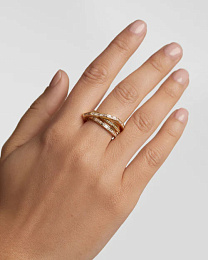 PDPAOLA 18K Gold Plated Silver Ring/ AN01-A09-14