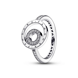 PANDORA Signature Silver Ring/ 192316C01-50