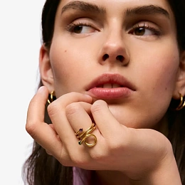 TOUS 18K Gold Plated Ring/ 1004612414