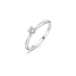 Blush 14K White gold Ring/ 1187WZI-52