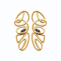 Maison de la Bijouterie 18K Позолоченные Серьги из Латуни/ 23069540