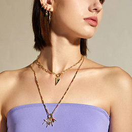 Ania Haie 14K Gold Plated Silver Charm/ EC048-08G