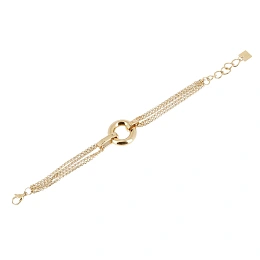 Zag Bijoux 24K Gold Plated Stainless Steel Surgical Bracelet/ SBS24423-01UNI
