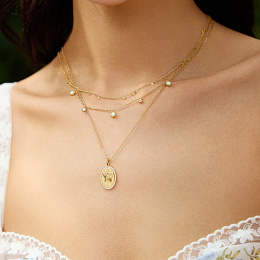 Ania Haie 14K Ոսկեպատ Արծաթյա Վզնոց/ N064-03G