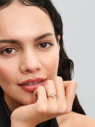 PANDORA 14K Gold Plated Ring/163800C01-58