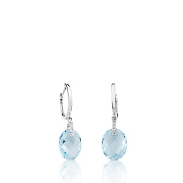 TOUS 18K White Gold Earring/ 215603050