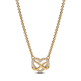 PANDORA Moments 14K Gold Plated Silver Necklace/ 362666C01-50