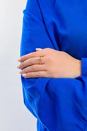 Ti Sento 14K Позолоченное серебряное кольцо/ 12160SY-54