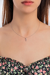 L'atelier Precieux Silver Necklace/ 87386045