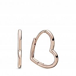 PANDORA Rose 14K Վարդագույն ոսկու պատվածքով Արծաթյա Ականջօղ/ 288307