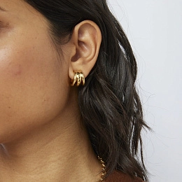 TOUS 18K Gold plated Silver Earring/ 211493560
