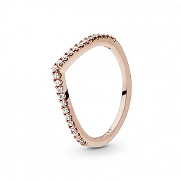 PANDORA Rose 14K Վարդագույն ոսկու պատվածքով Արծաթյա Մատանի/ 186316CZ-56