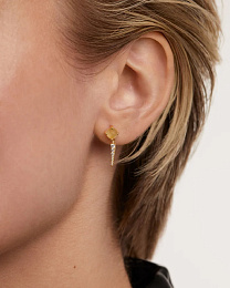 PDPAOLA 18K Gold Plated Silver Single Earring/ PG01-719-U