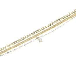 Zag Bijoux 24K Gold Plated Stainless Steel Surgical Bracelet/ SBX22916-01UNI