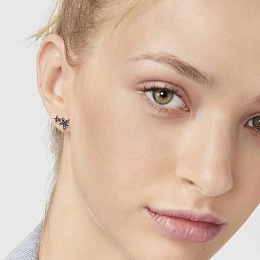 TOUS 18K Gold plated Silver Earring/ 018073550